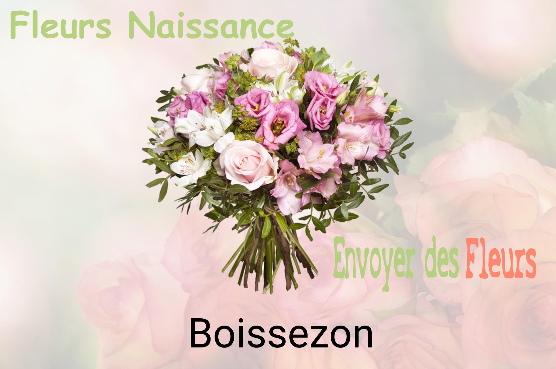 Bouquet de fleurs de naissance livré à Boissezon