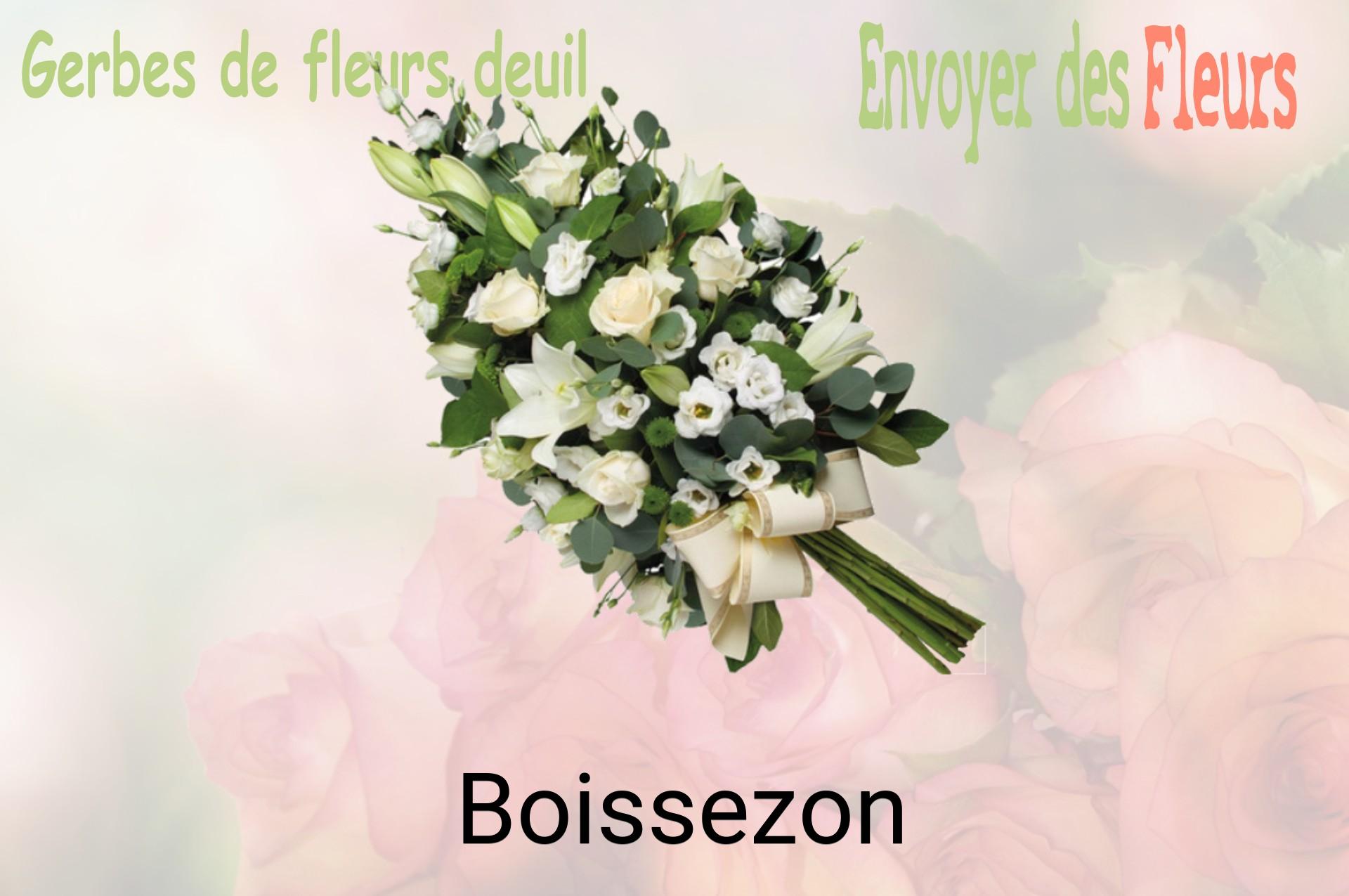 Gerbe de fleurs de deuil livrée à Boissezon
